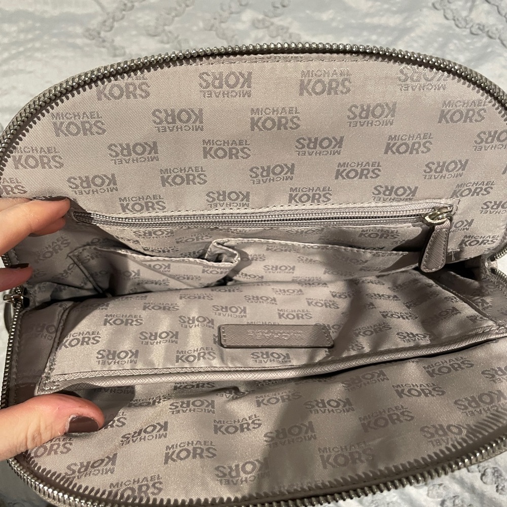 Michael kors grey mini backpack